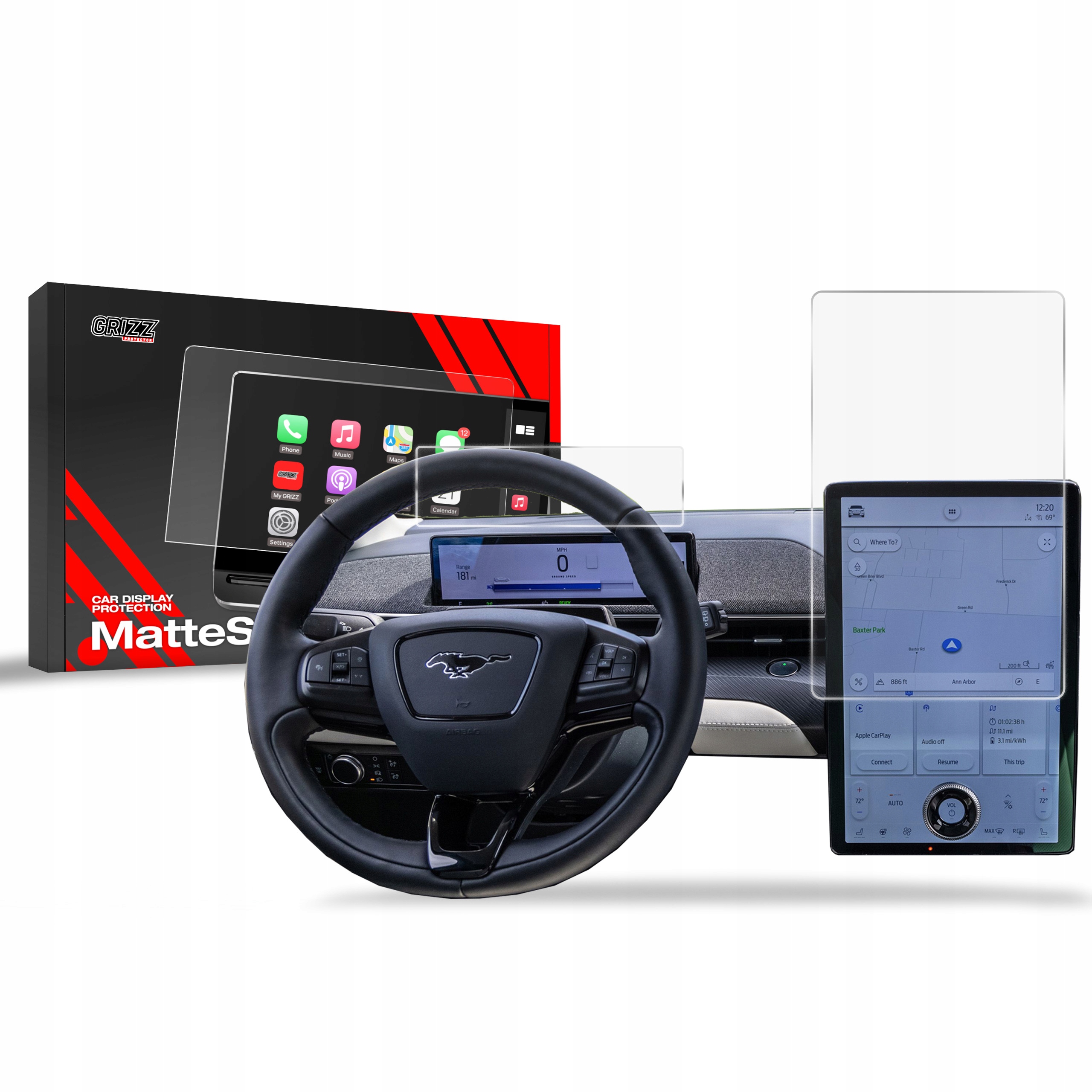 2w1 Folia Antyodciskowa do Ford Mustang Mach-E (2020-2025)