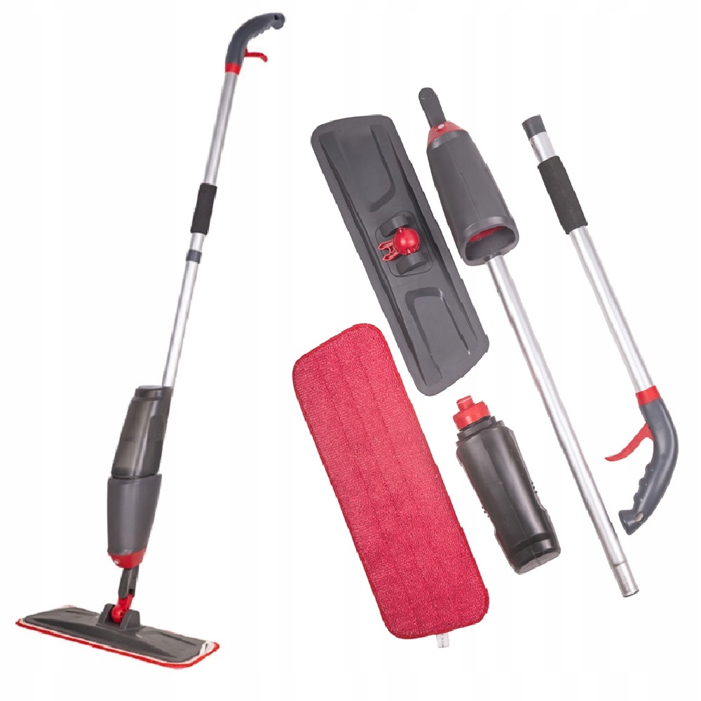 Mop płaski Bautec SprayMop ze spryskiwaczem i nakładką z mikrofibry