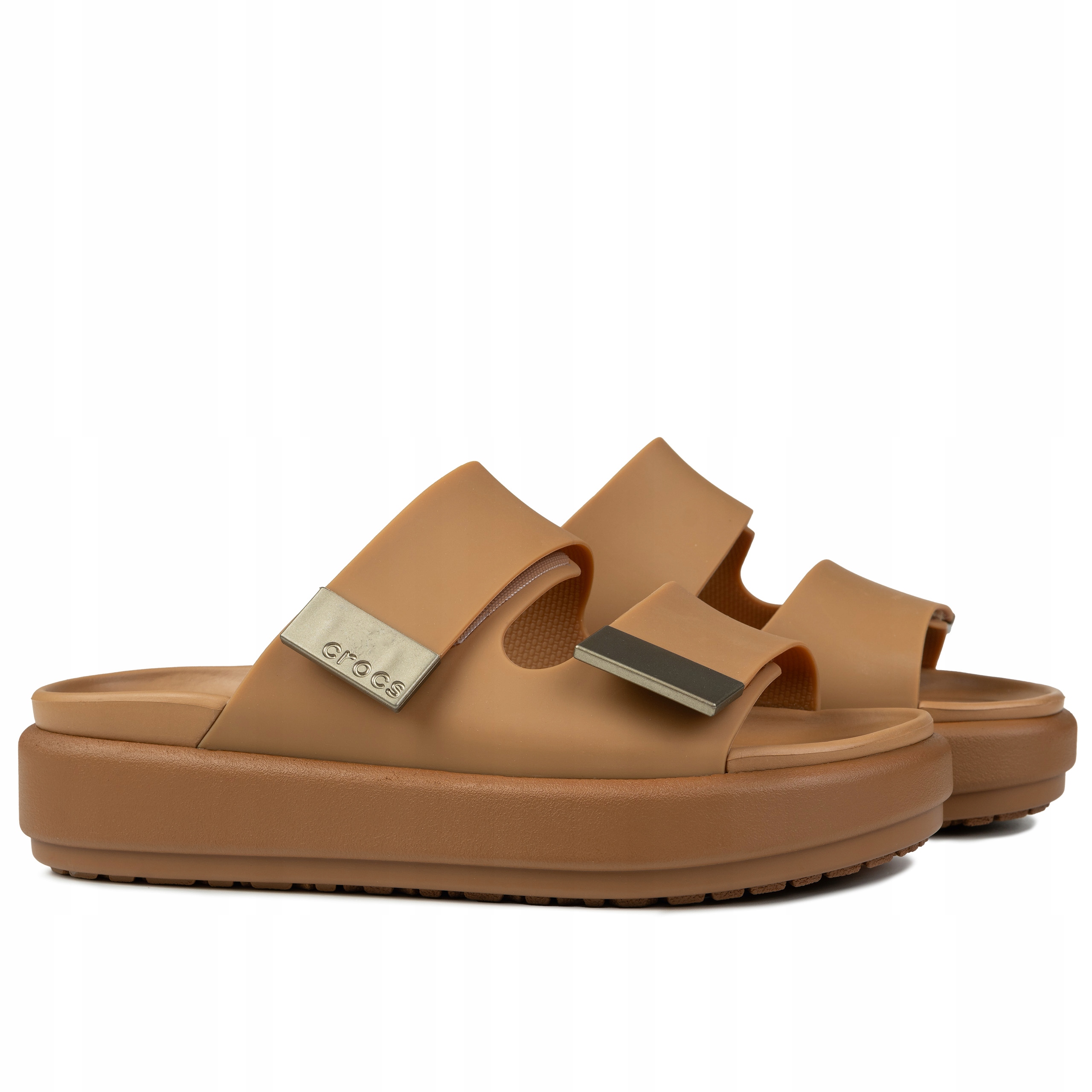 Dámské sandály a chodítka Crocs Brooklyn Luxe Sandal 2095862U3 Platformy