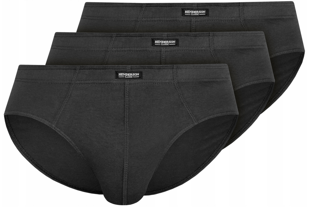 HENDERSON SLIPY MĘSKIE GRAFITOWE BAWEŁNA XL