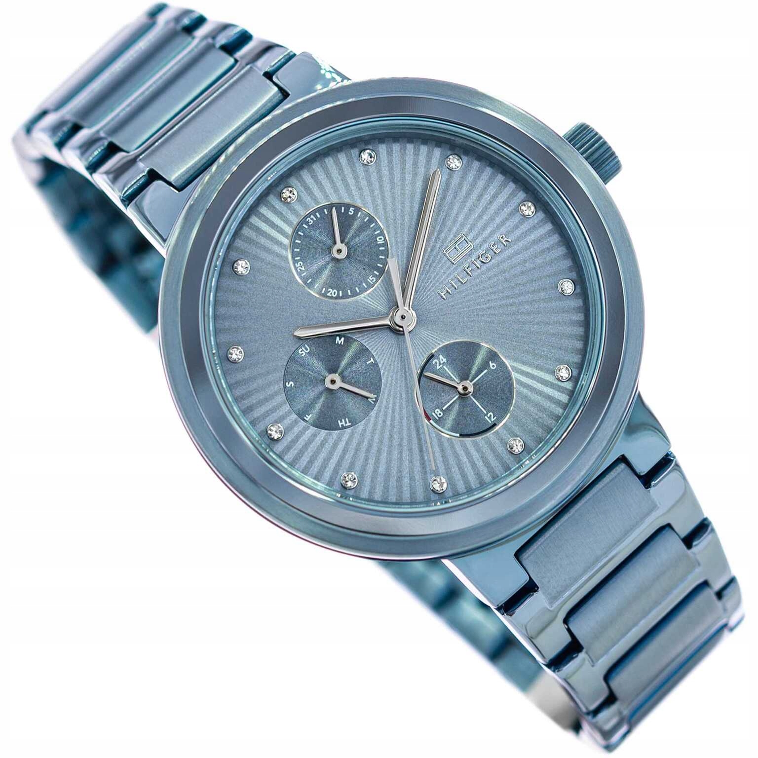 Dámské Hodinky Tommy Hilfiger 1782535 Joy Modré Štíhlé S Datumovkou