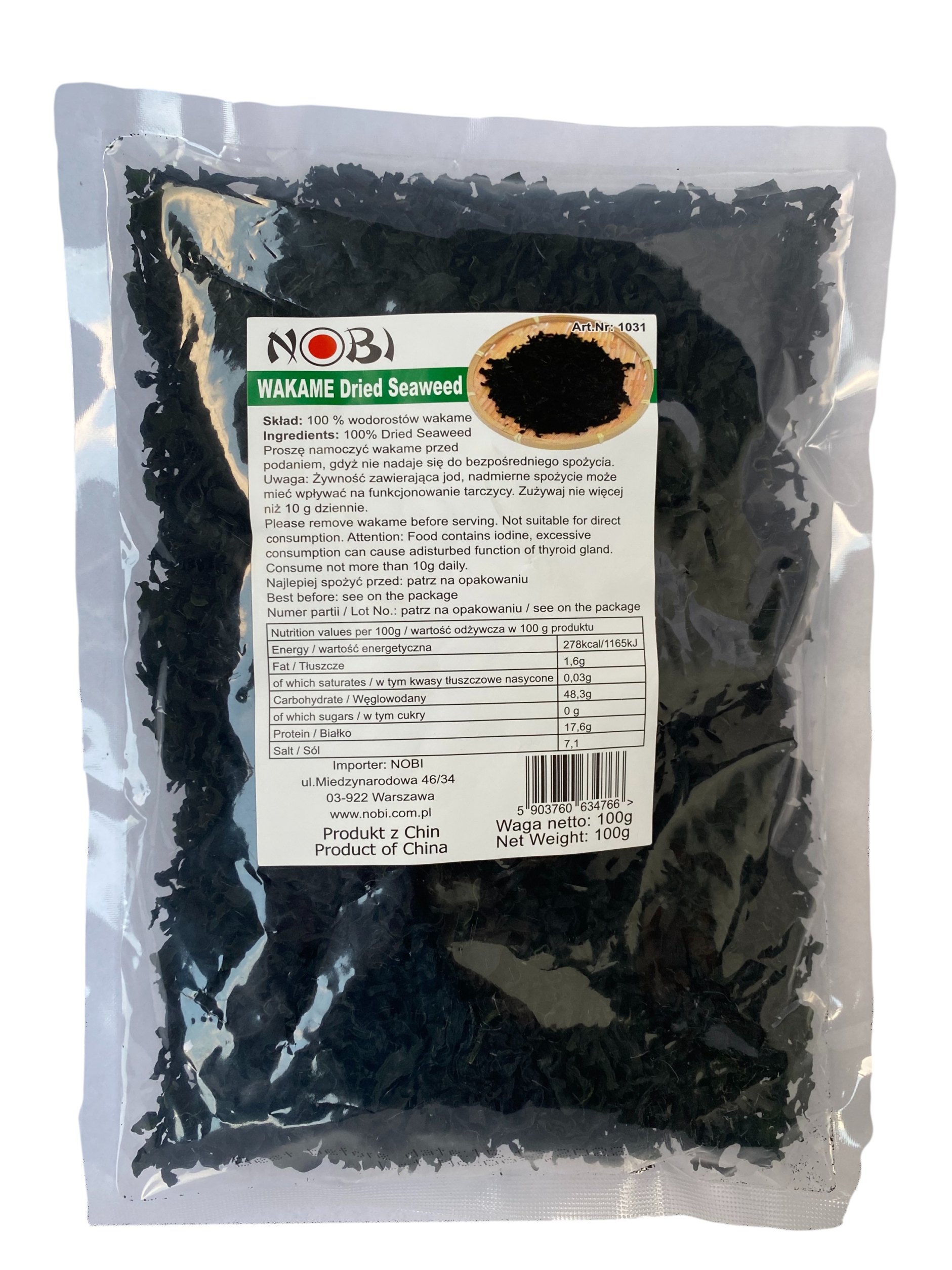 

Wodorosty Algi Wakame sałatka 100g