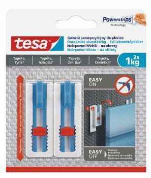 

Tesa Gwóźdź Samoprzylepny Do Płócień, Tapet, Tynku