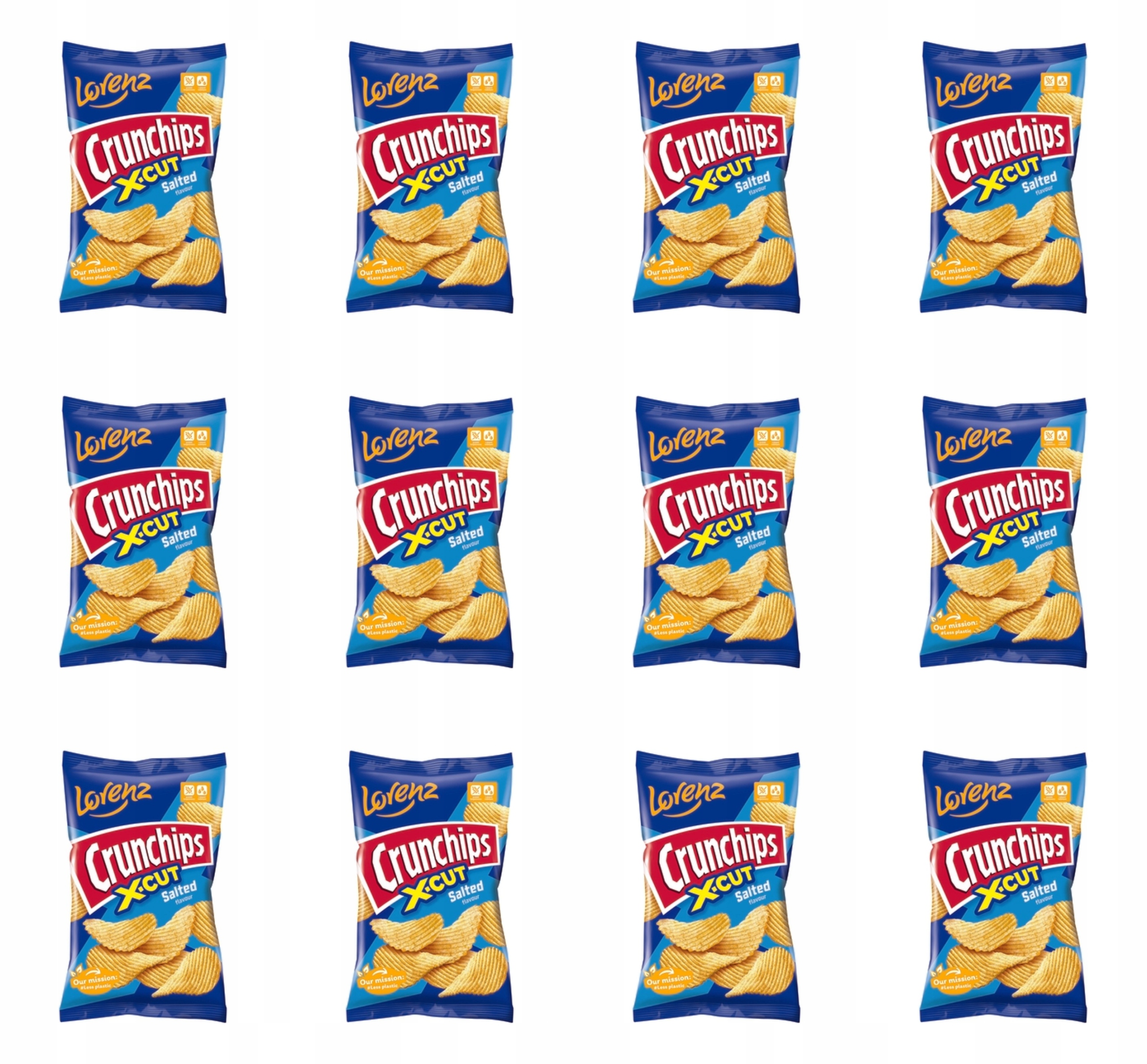 Crunchips X-Cut Solené 130G X12