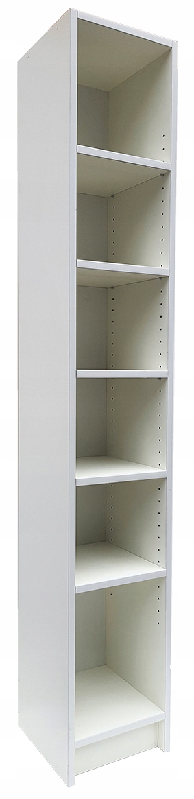 

Regał biały na książki i segregatory 40x30x180cm