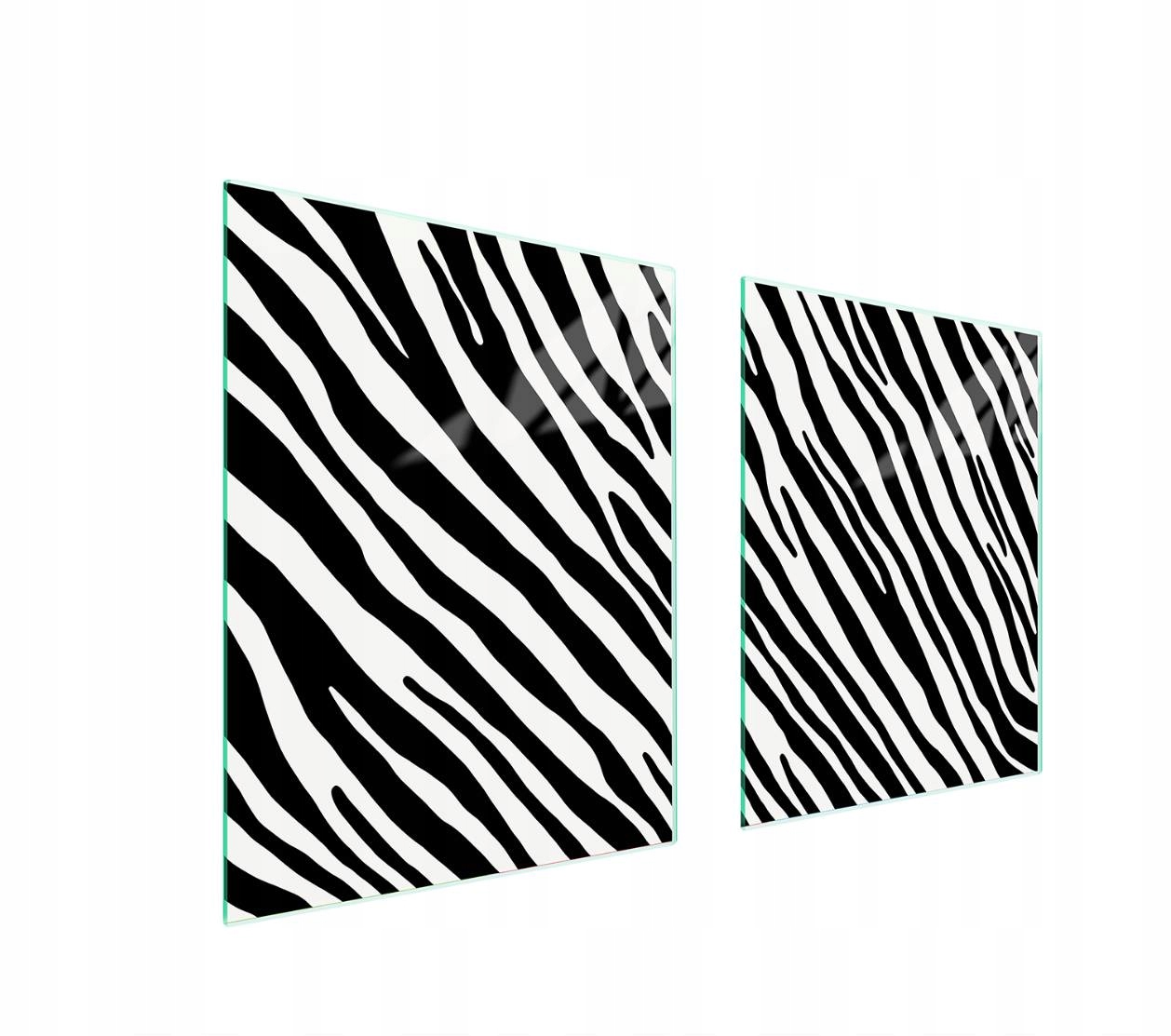 Ochranná skleněná deska na sporák 85x52 Zebra sklo Indukce 7v1