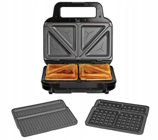 Opiekacz Breville VST098X 3w1 Trójkąty Gofry Panini/Grill 900W