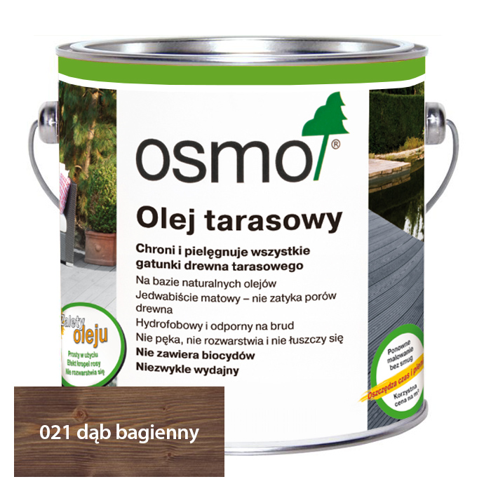 

Osmo 021 Olej tarasowy 2,5L Dąb bagienny