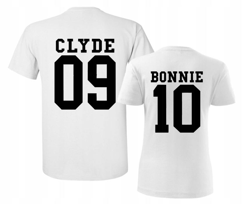 

Zestaw Koszulek Dla Par Bonnie I Clyde Walentynki