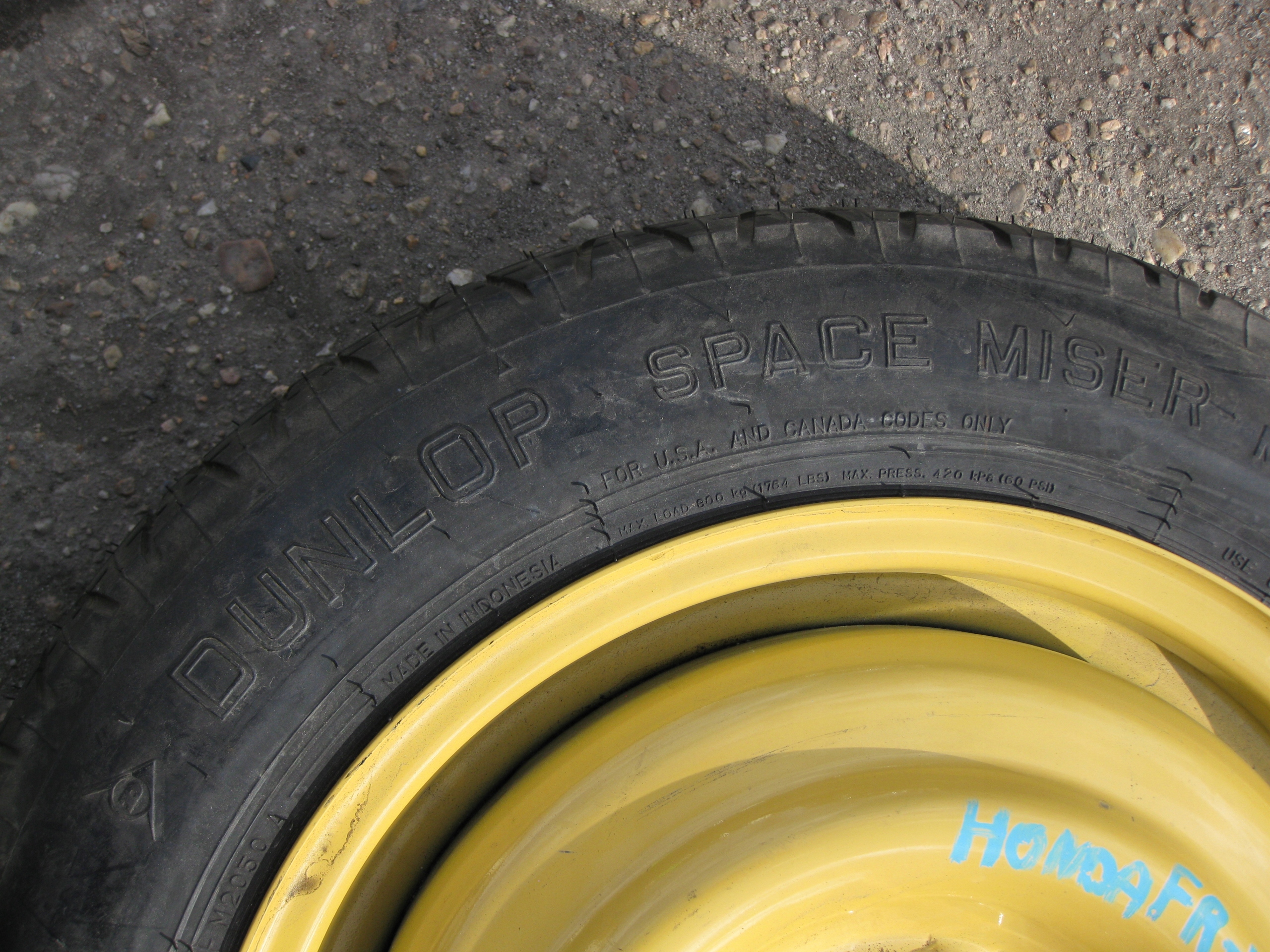 HONDA FR-V wheel spare 15