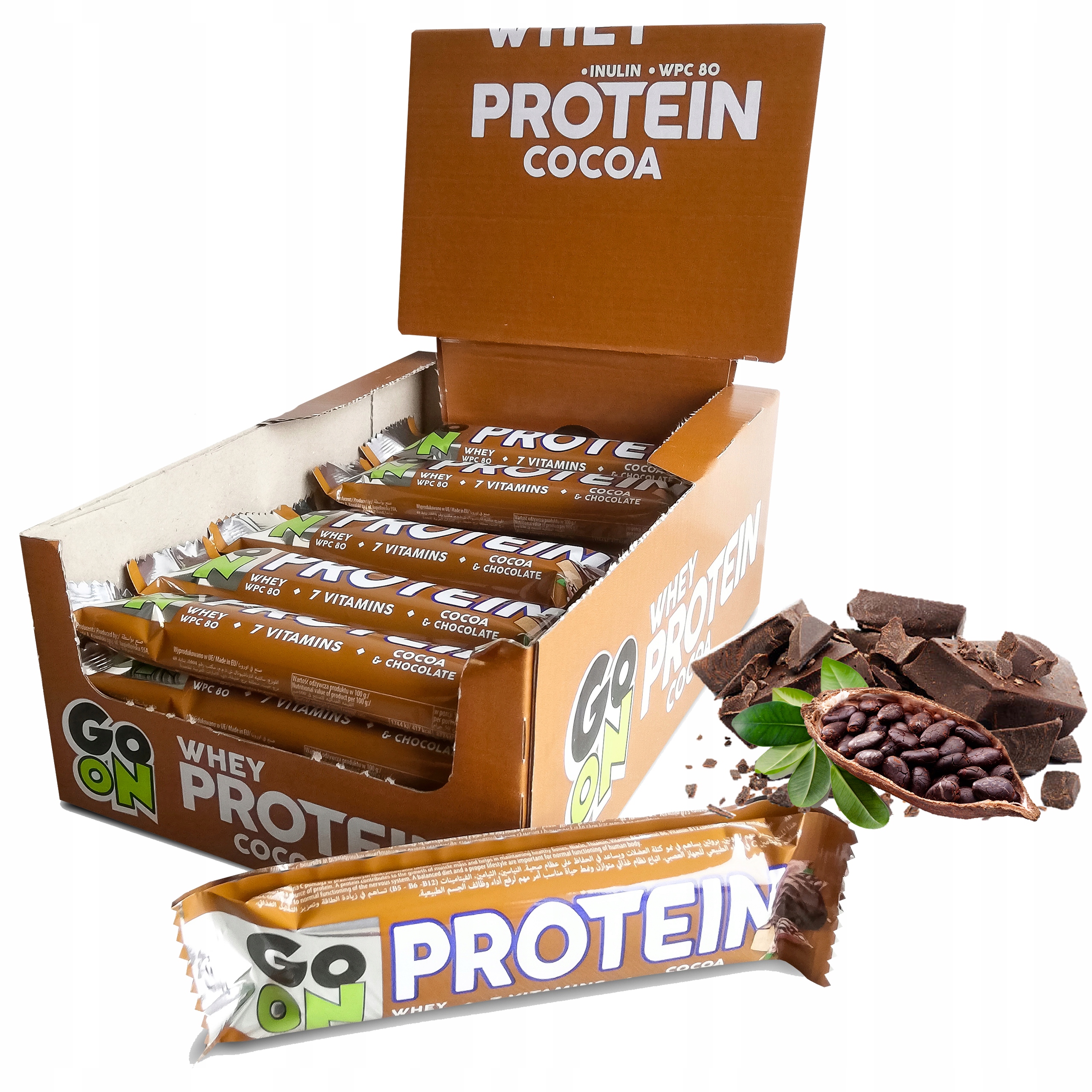 Levně Go On Proteinová Tyčinka 24x 50g Proteinová Svačinka Bílkovina Whey Protein Bar