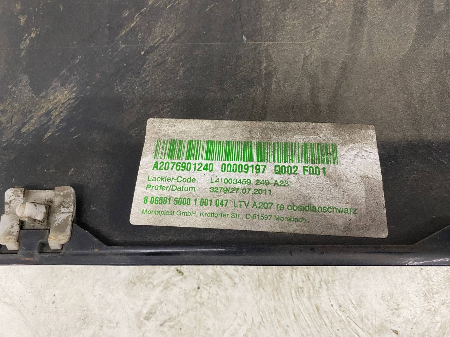 moulding cap threshold RAWA MERCEDES E-KLASA W207 C207 A2076901240