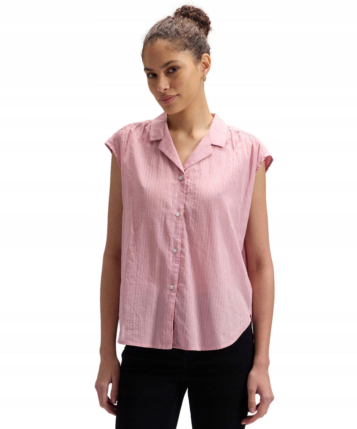 Košile Lee Cap Sleeve Shirt 112379154 Soft Mauve Xs