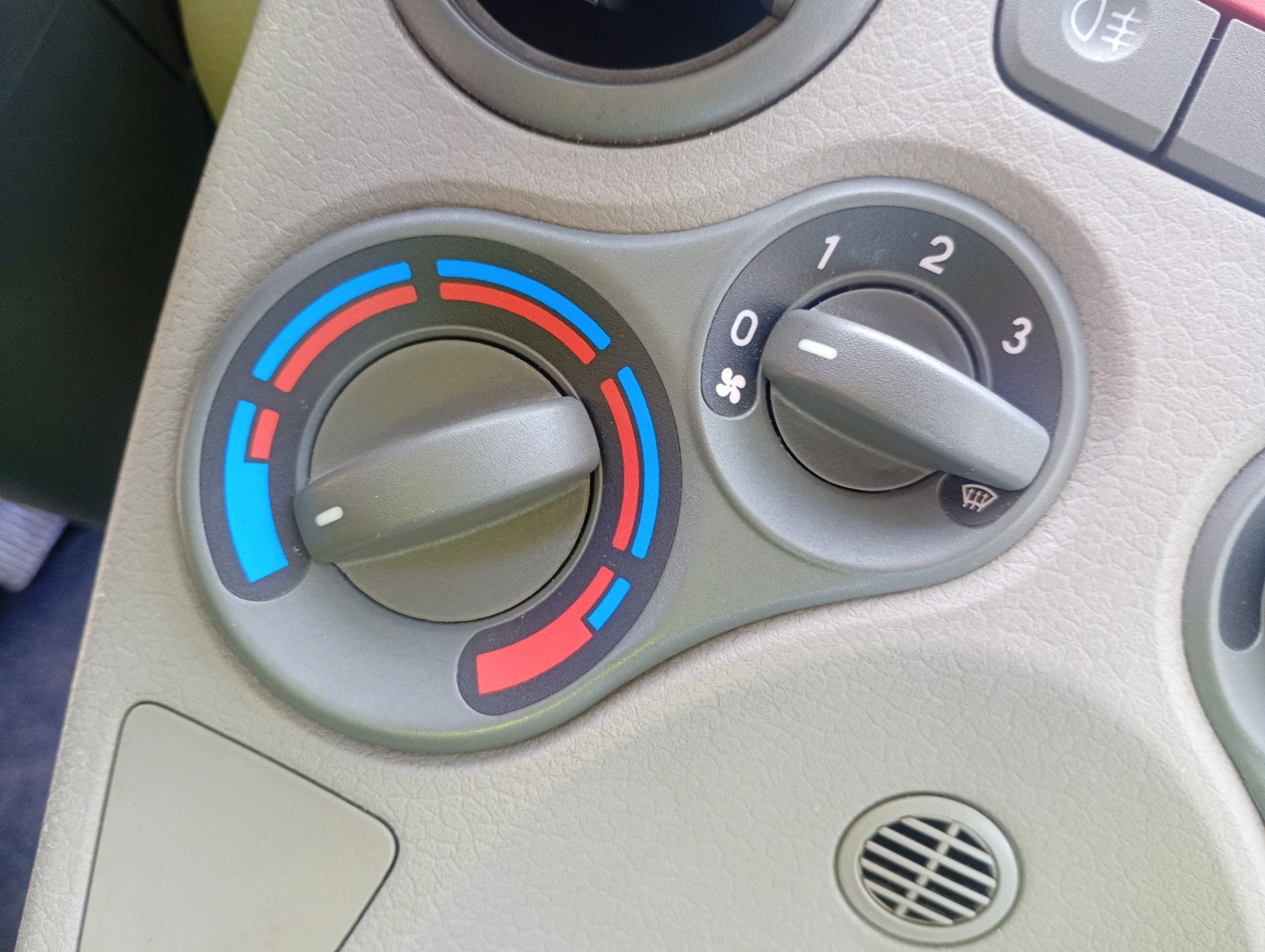 Panel switch regulacja air conditioning devices ogrzewania Fiat Panda 2 II 03-09
