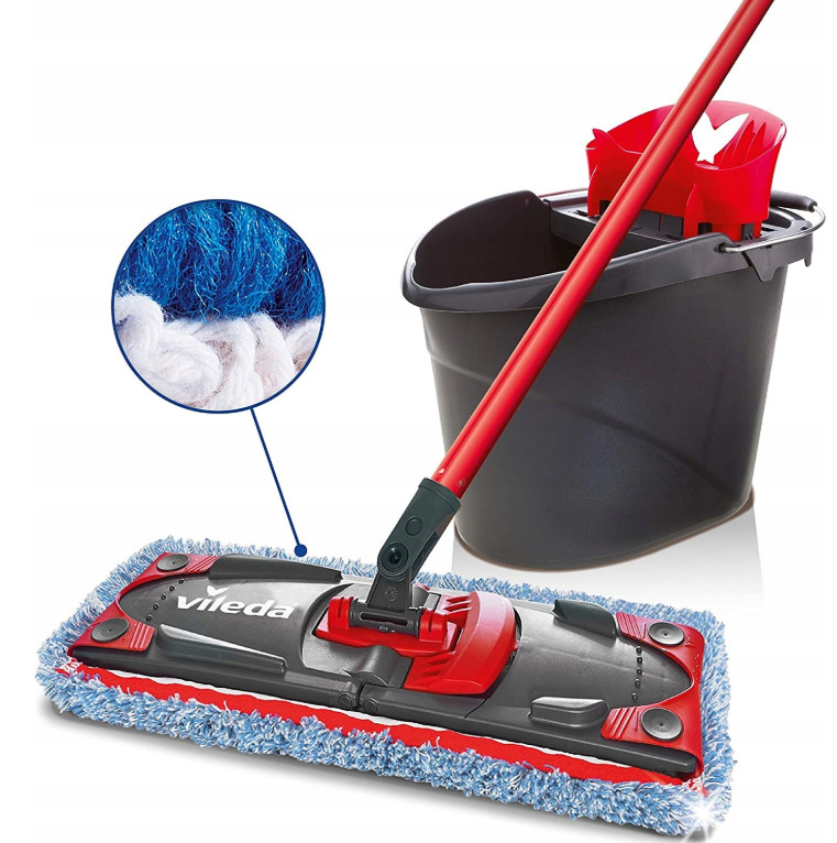 Wiadro i mop płaski Vileda Ultramax Microfibre&Cotton