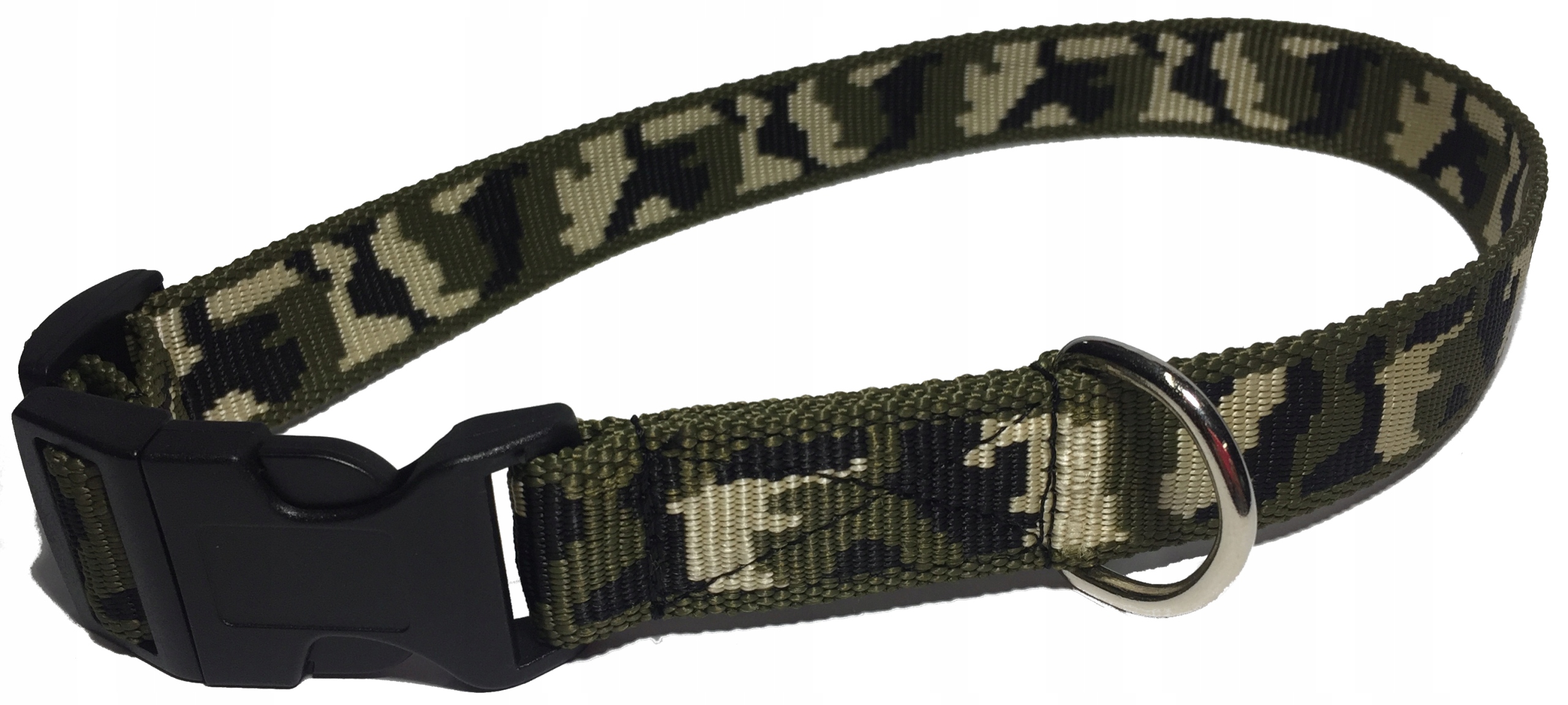 

Obroża Regulowana 40-60CM/25MM Zatrzask Taśma Moro