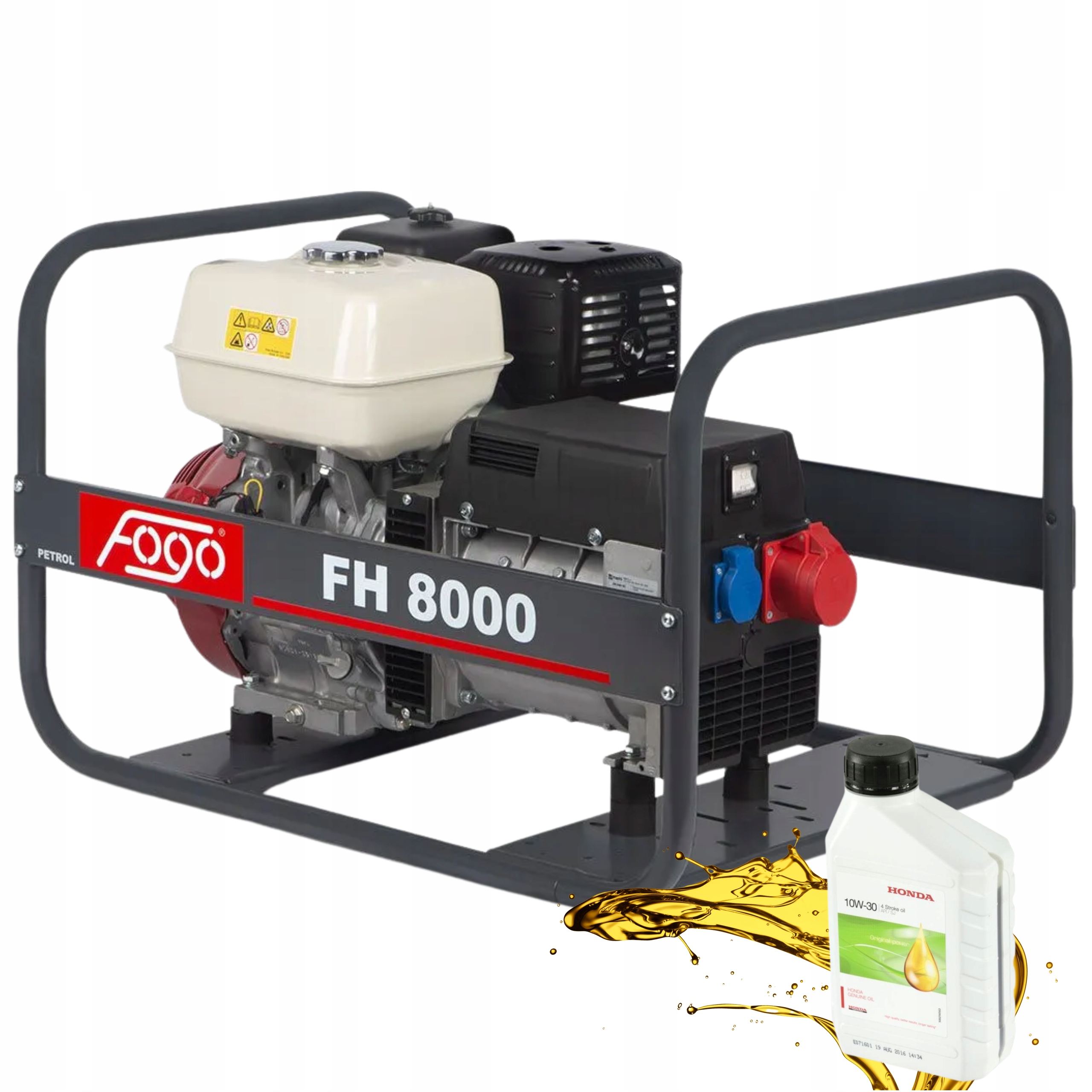 Agregat Fogo FH8000 7,7kVA 400/230V +olej Honda+ Przegląd