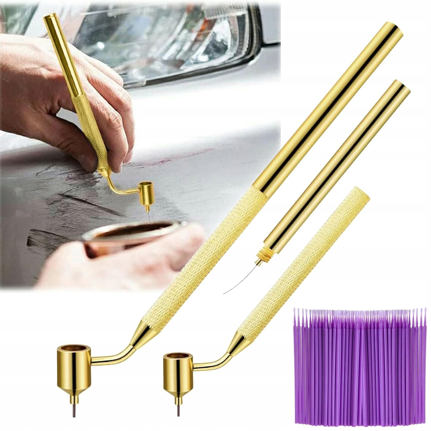 Fluid Pen urządzenie do zaprawek lakierniczych 0,5 Aluminium