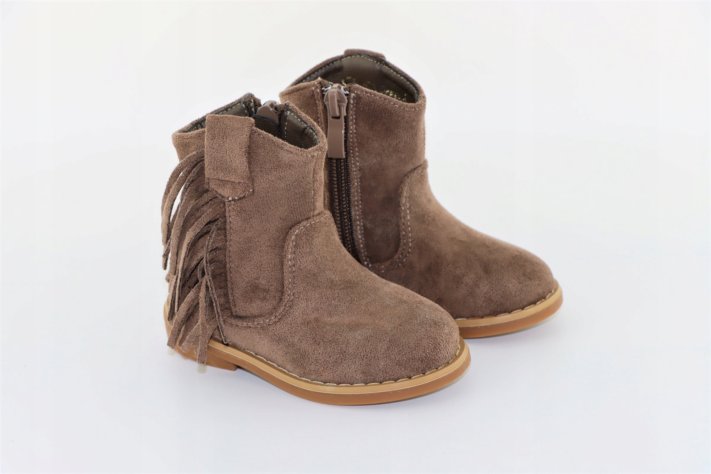 BOTKI DZIEWCZĘCE lekkie buty na jesień suwak r.21 Rozmiar 21