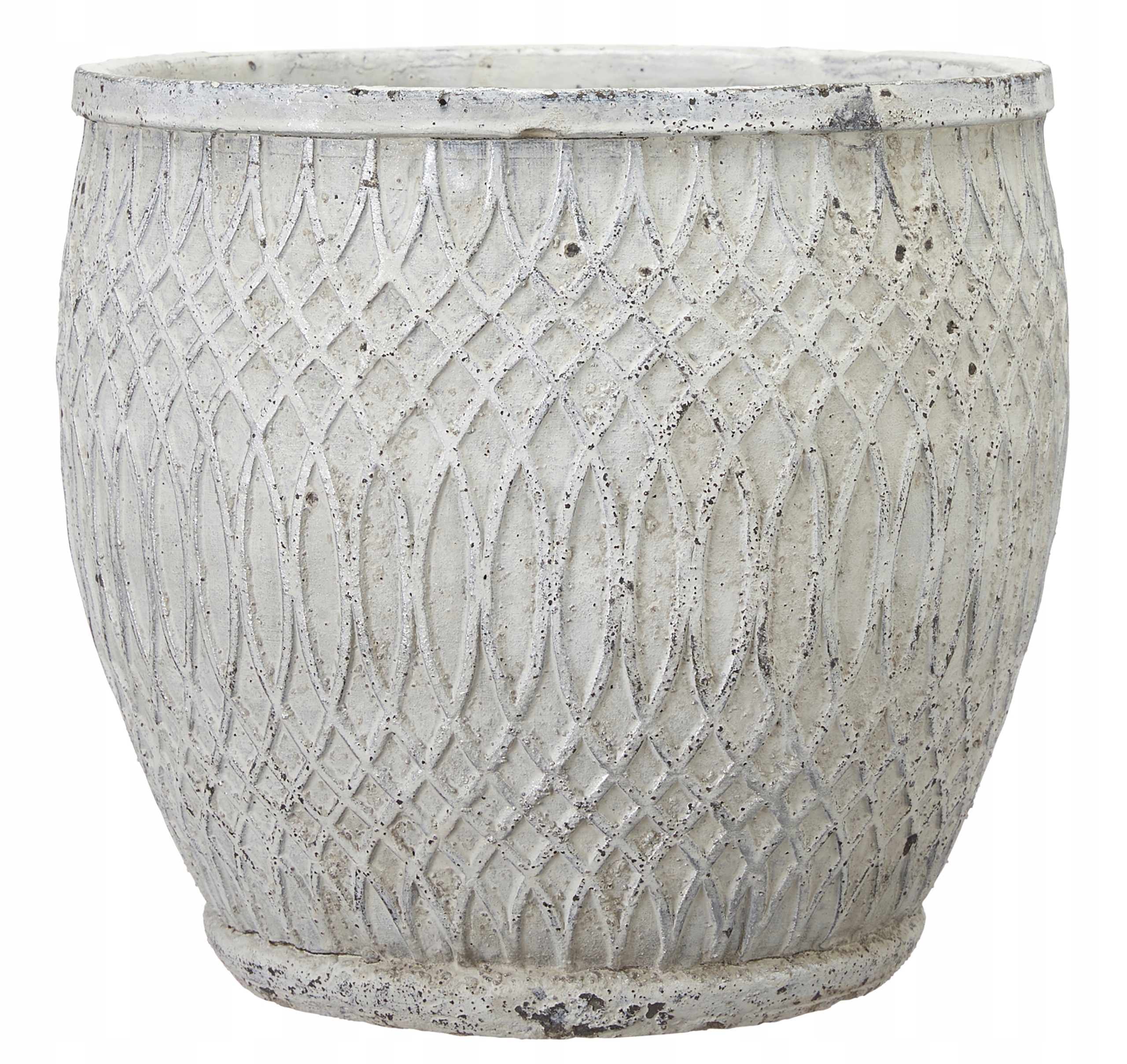 DONICZKA CEMENTOWA BIAŁA 26x25 OSŁONKA RUSTYKALNA