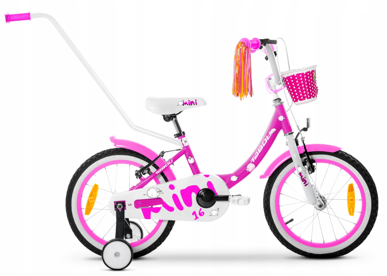 Rower dziecięcy 18" Tabou Mini purpurowy biały R25