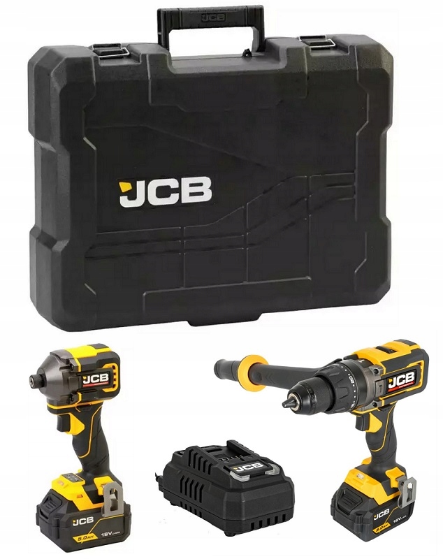 JCB-18PKIT-3 Wkrętarka 160Nm Zakrętarka 230Nm 2x5.0Ah