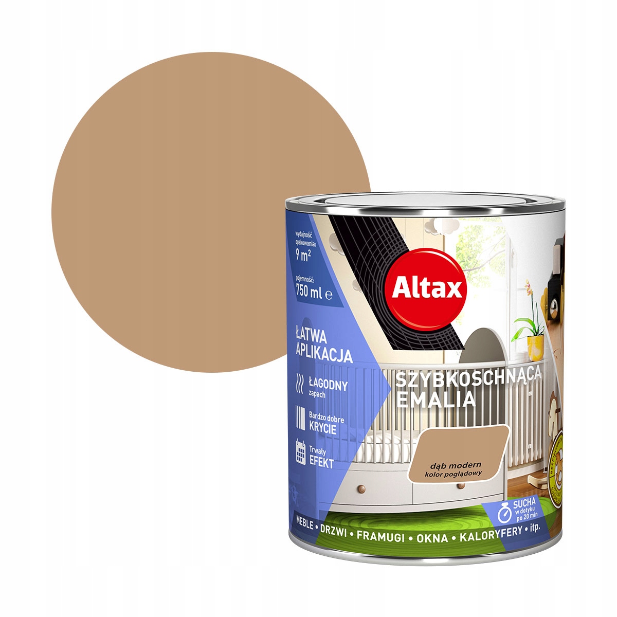 

Altax Emalia Szybkoschnąca 0,75L Dąb Modern