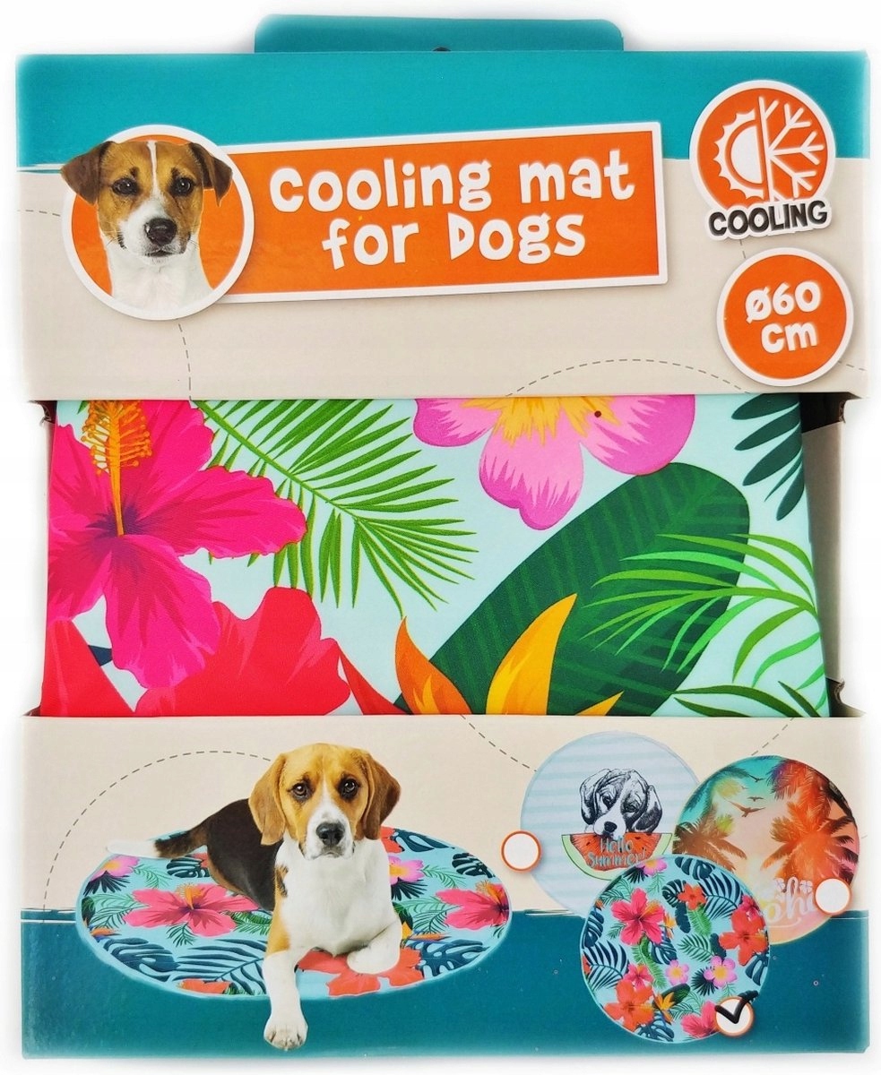 

Mata Chłodząca Dla Psa Kota 60 cm Okrągła Kwiaty