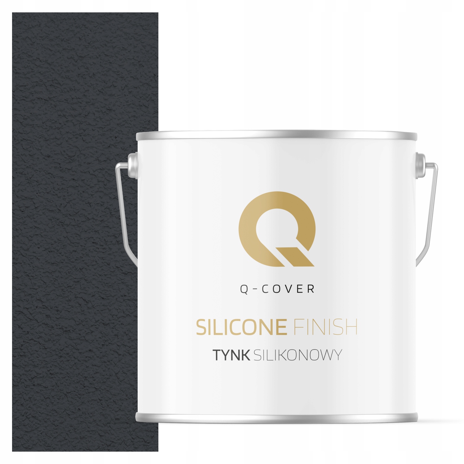 Silikonová Fasádní Omítka Šedá Ocelová Ral 7024 7 Kg Granulace 1.5 mm