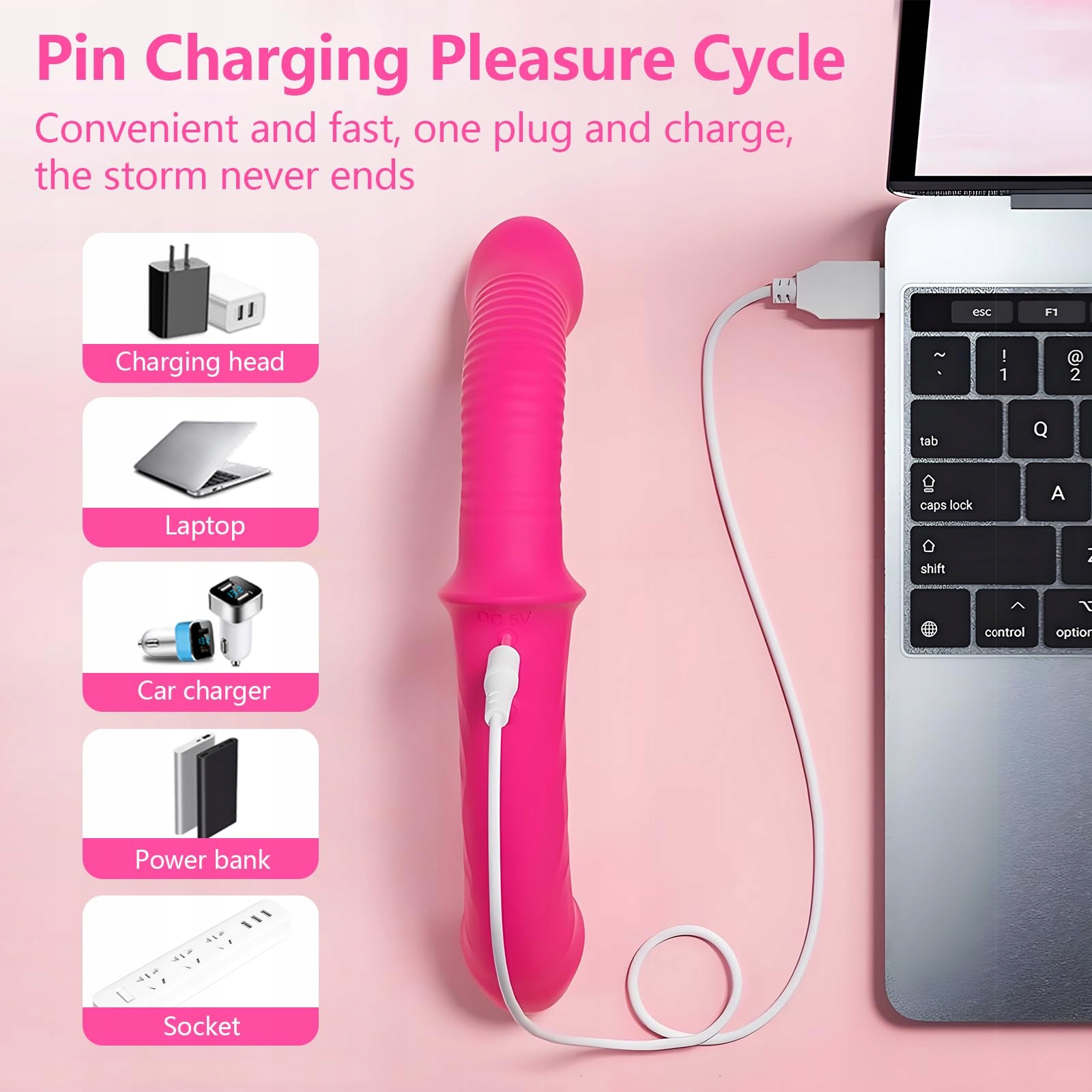 TOKHUB Wibrujący Podwójny Dildo Silikonowy Z Regulowanym Uprzężą Dla Par — miniatura 7