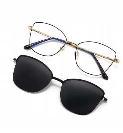 ЖЕНСКИЕ СОЛНЦЕЗАЩИТНЫЕ ОЧКИ С СОЛНЦЕЗАЩИТНЫМИ НАКЛАДКАМИ ОПРАВЫ 3