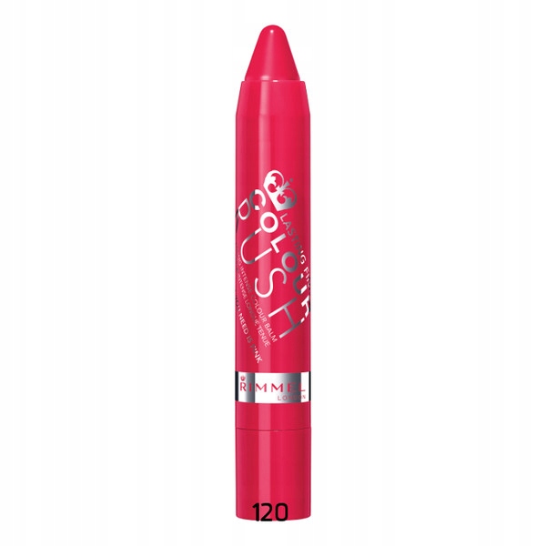 Pomadka Rimmel czerwony 120 all you need is pink naturalny w kredce