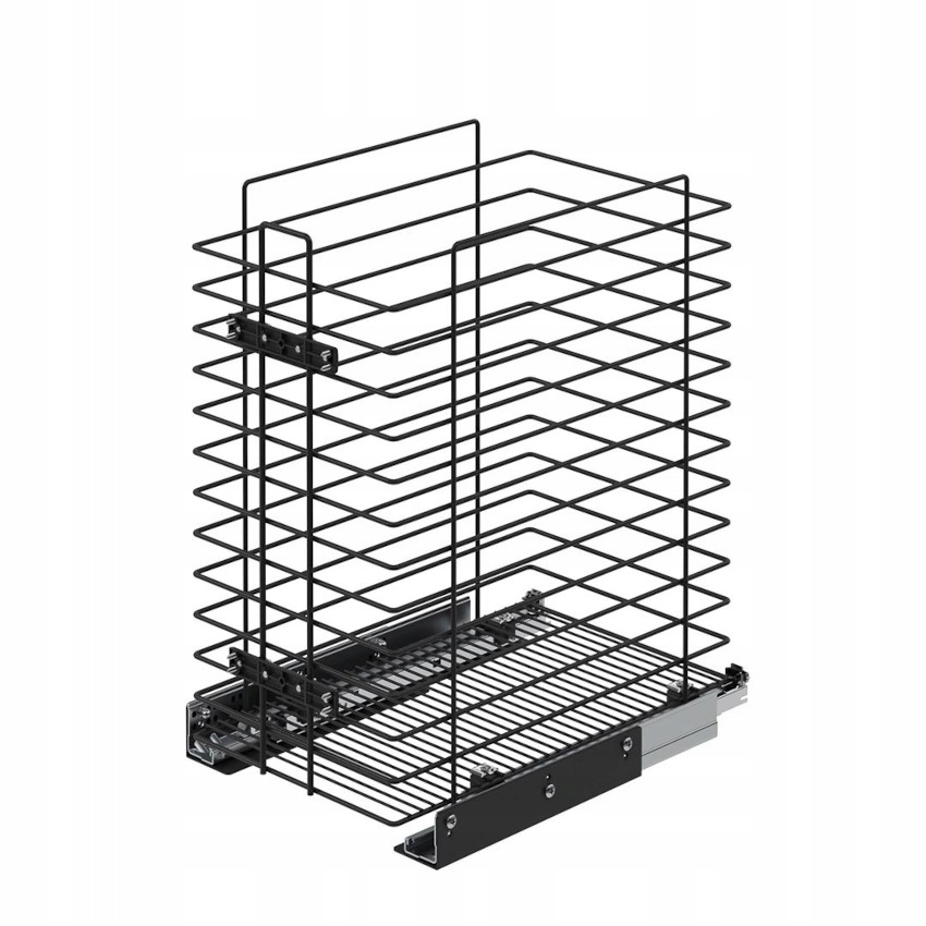 Wysuwany kosz na bieliznę Starax 500 antracyt S-8055-A