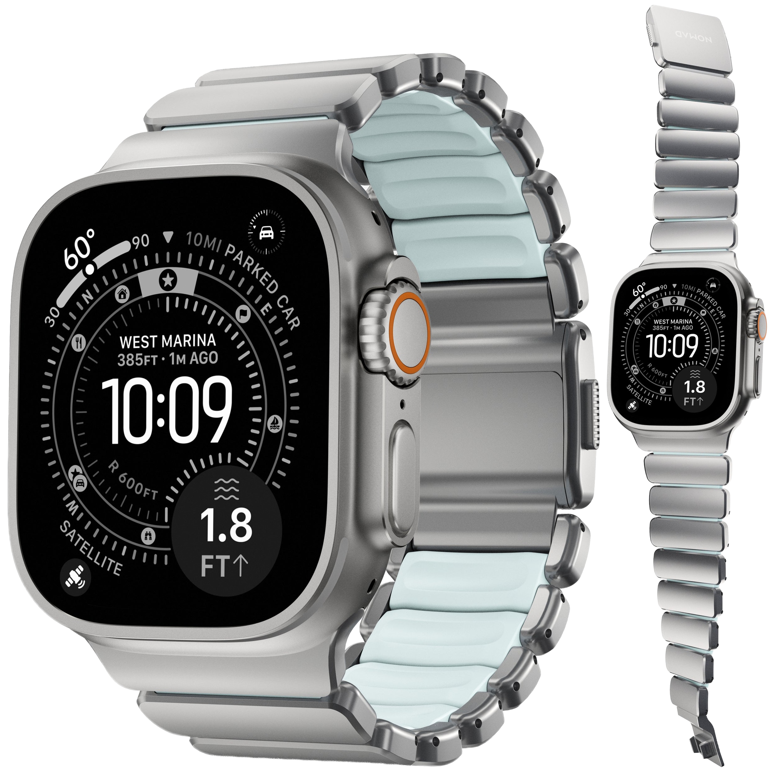 Nomad Stratos Band Bransoleta Tytanowa do Apple Watch 49 46 45 44mm