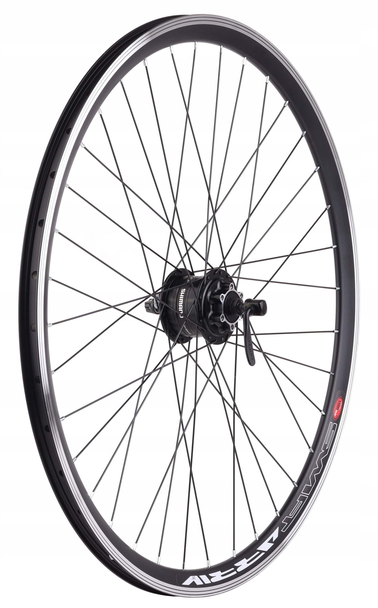 Přední Kolo 28 Alu Shimano S Generátorem 3W 6V Kotoučová Brzda 6-ŠROUBŮ Černá
