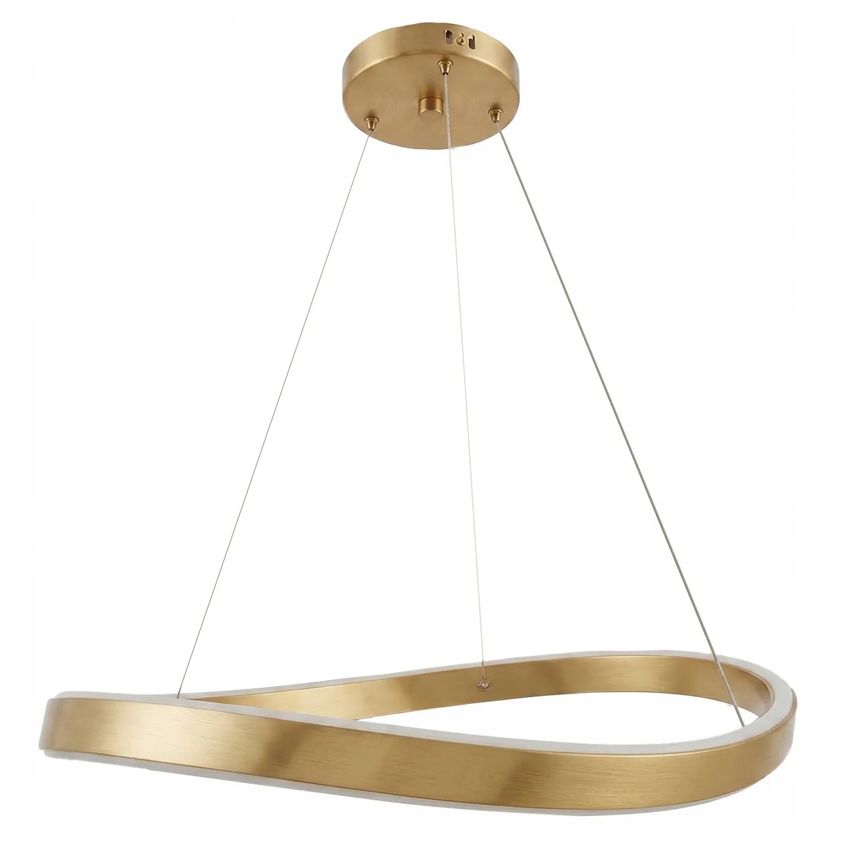 Závěsná Led lampa Moderní Zlatá 80 cm Kulatá Glamour Kovová Toolight