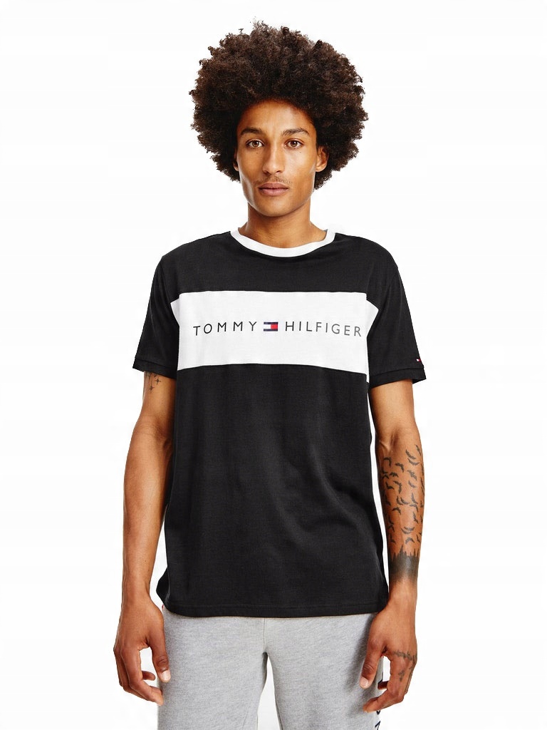 

Tommy Hilfiger Męska Koszulka T-shirt Black r. XL