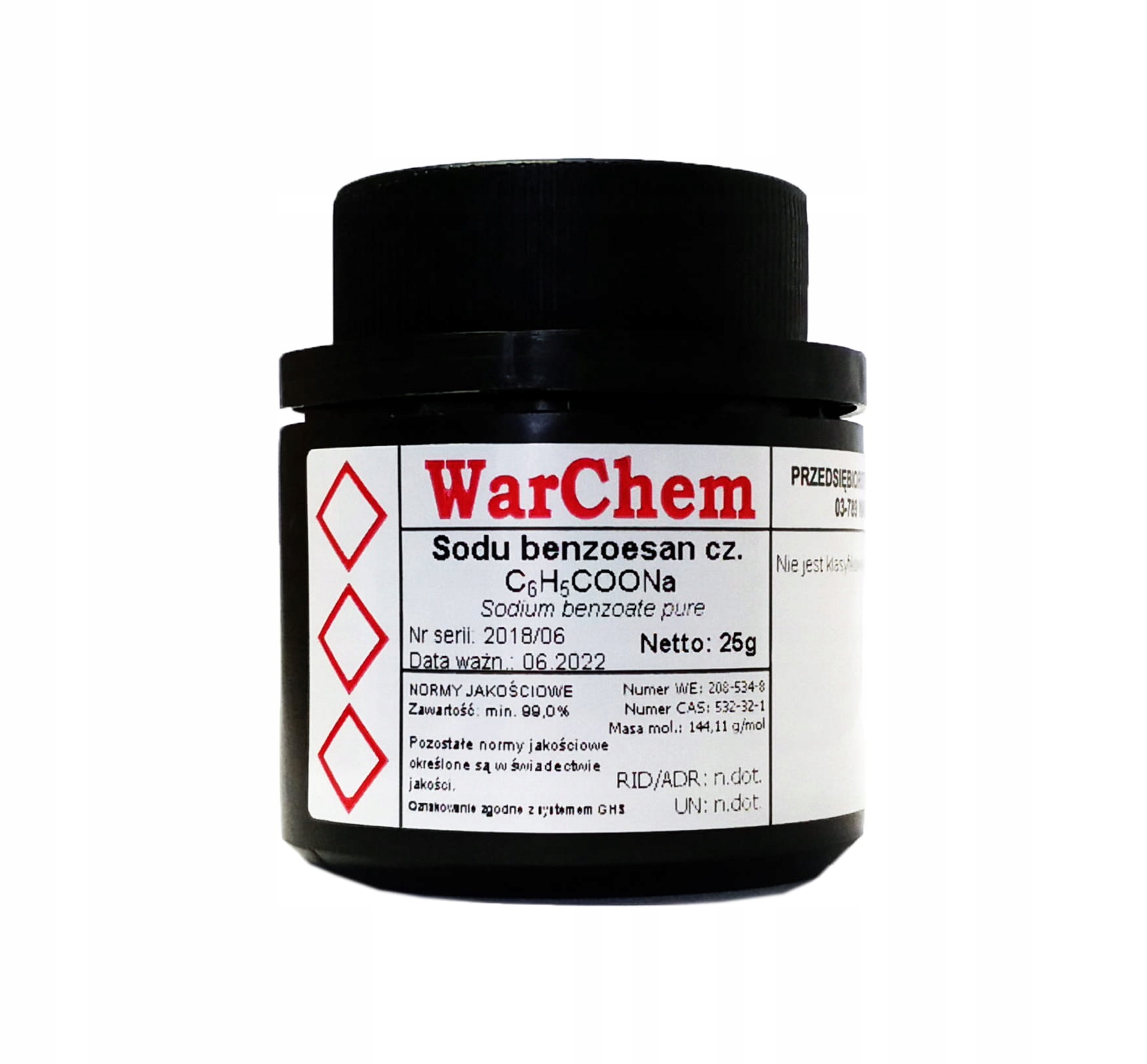 

Benzoesan Sodu 25g Warchem [54262]