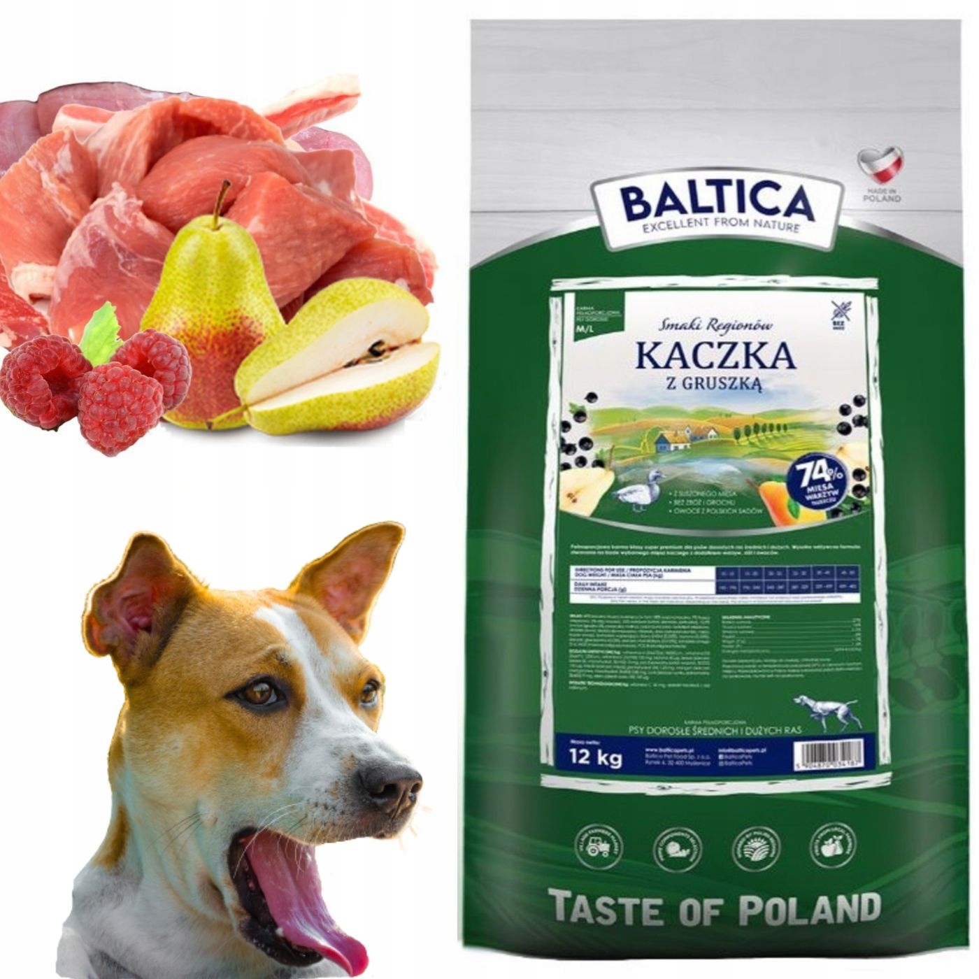 Baltica Smaki Regionów Kaczka z gruszką 12kg M/L