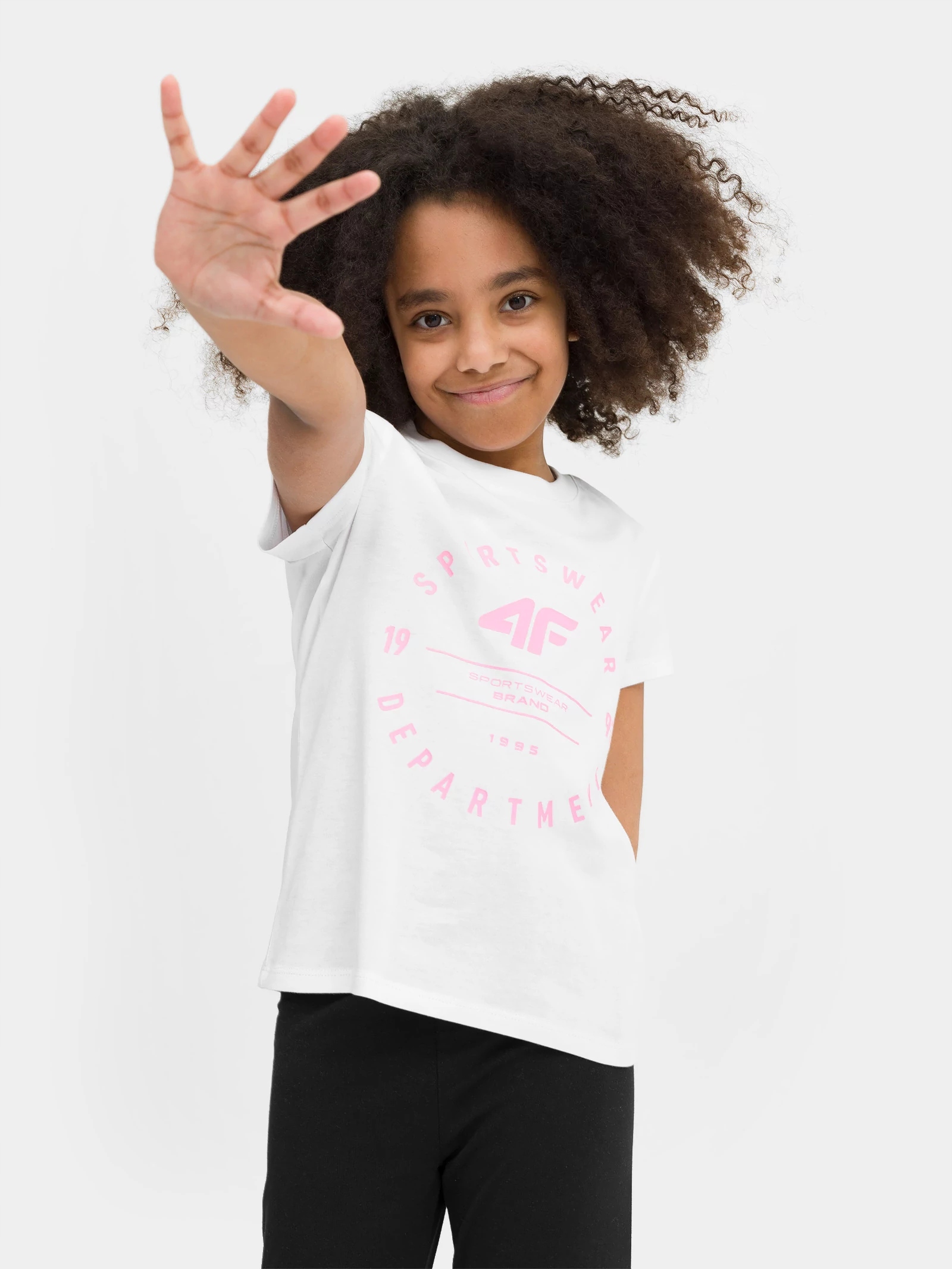 KOSZULKA DZIEWCZĘCA 4F T-SHIRT BAWEŁNA 158