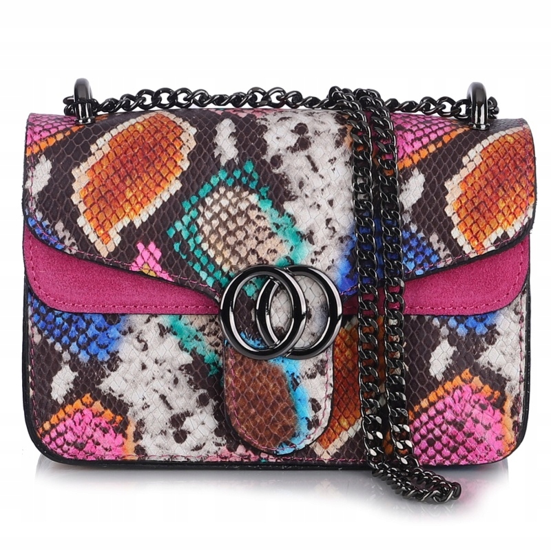 Toscanio G79 torebka skóra naturalna wielokolorowy