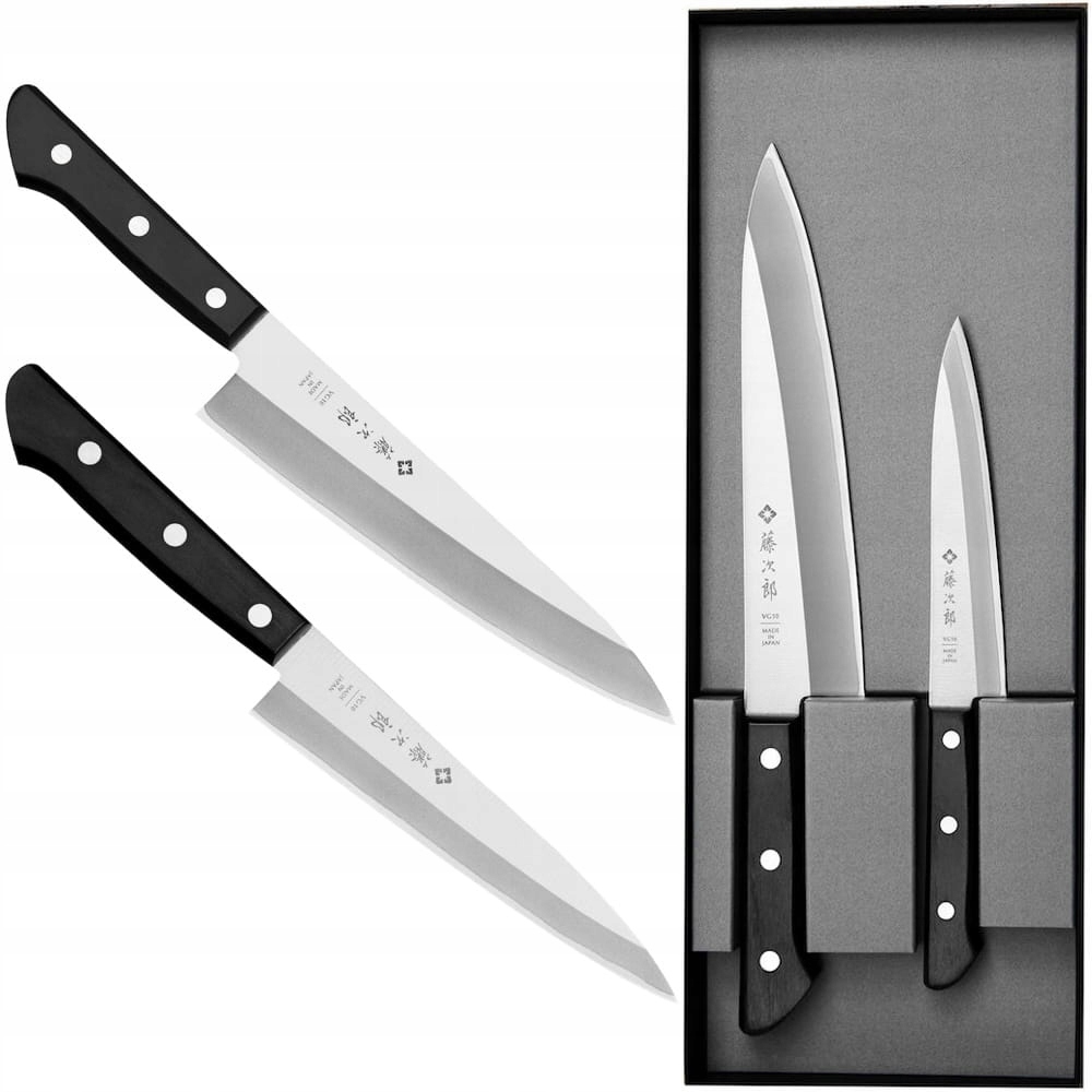 Sada 2 nožov Tojiro Basic VG10 Japonský Univerzálny 13 cm Šéfkuchár 20 cm