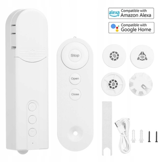 INTELIGENTNY SILNIK DO KURTYN/ROLET WIFI APP Tuya PROMOCJA Kod producenta 123