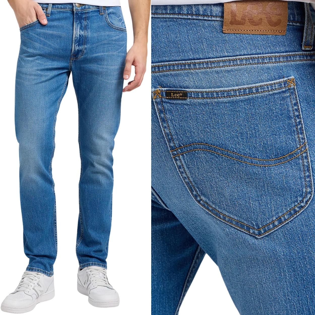 Lee Rider slim Indigo Vintage lehce přiléhavé džínové kalhoty W33 L32