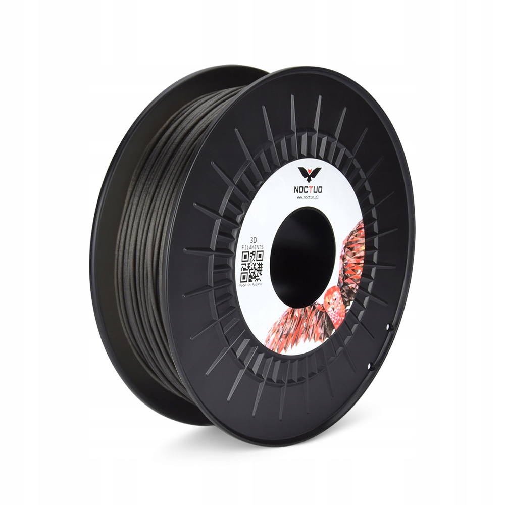 Filament Noctuo PA12CF15 Black Černý 0,5 kg 1,75 mm