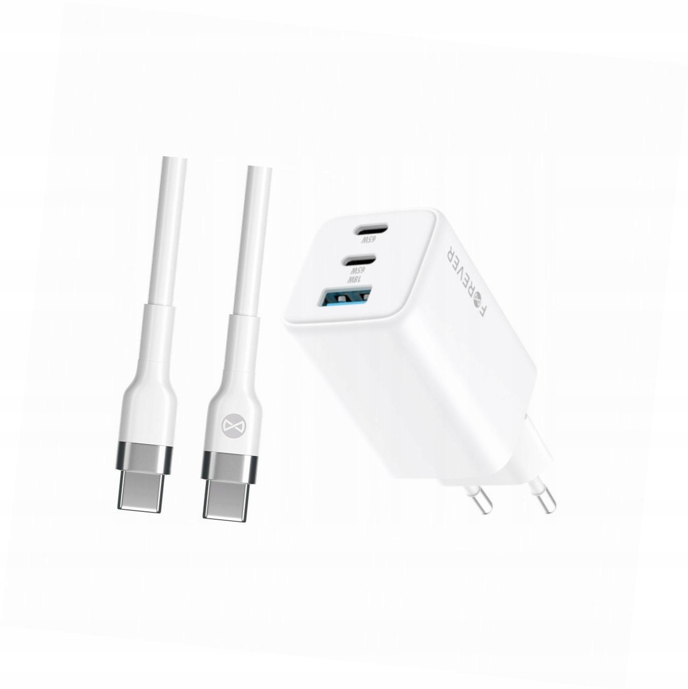 Szybka ładowarka GaN 65W 3 wejścia z długim kablem 2m do Xiaomi 12T Pro