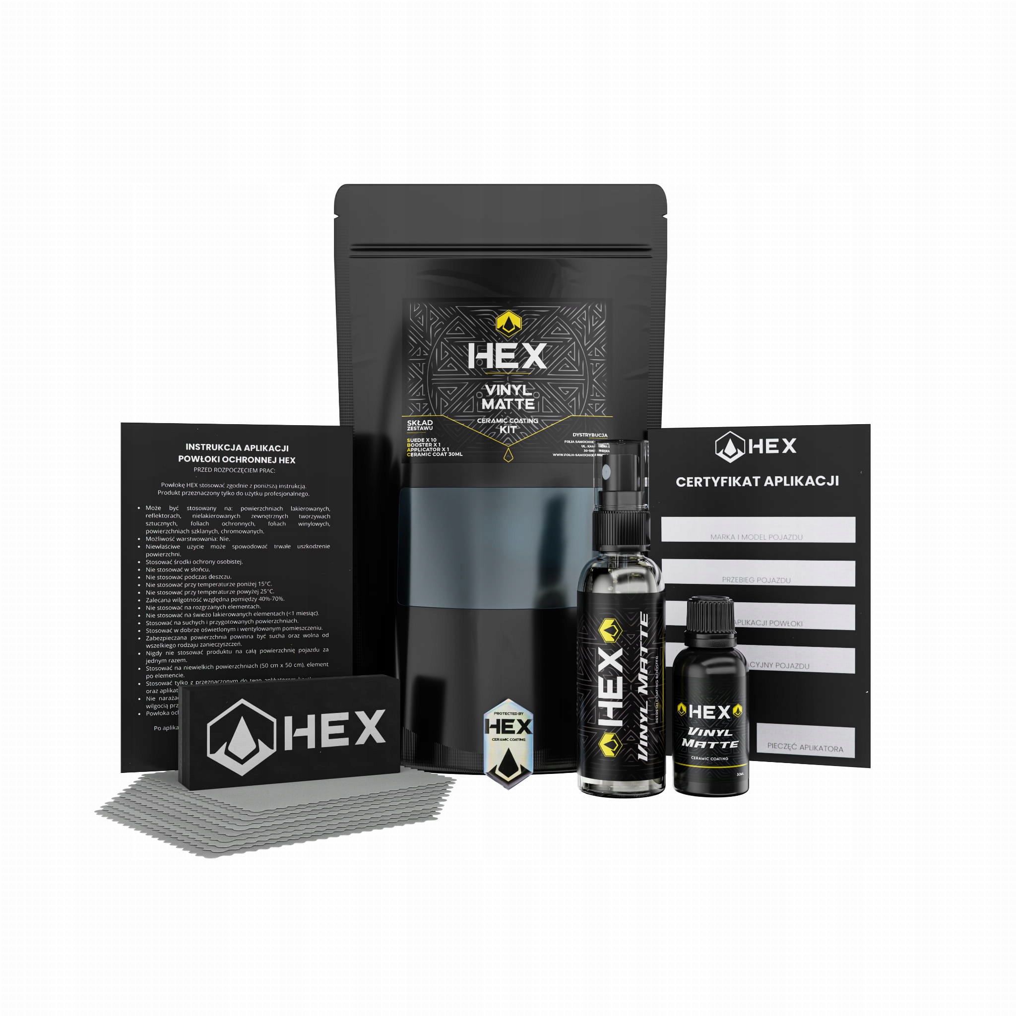 Hex Vinyl Matte Keramický povlak s Grafenem Fólie Matná 30 ml 6 let stará