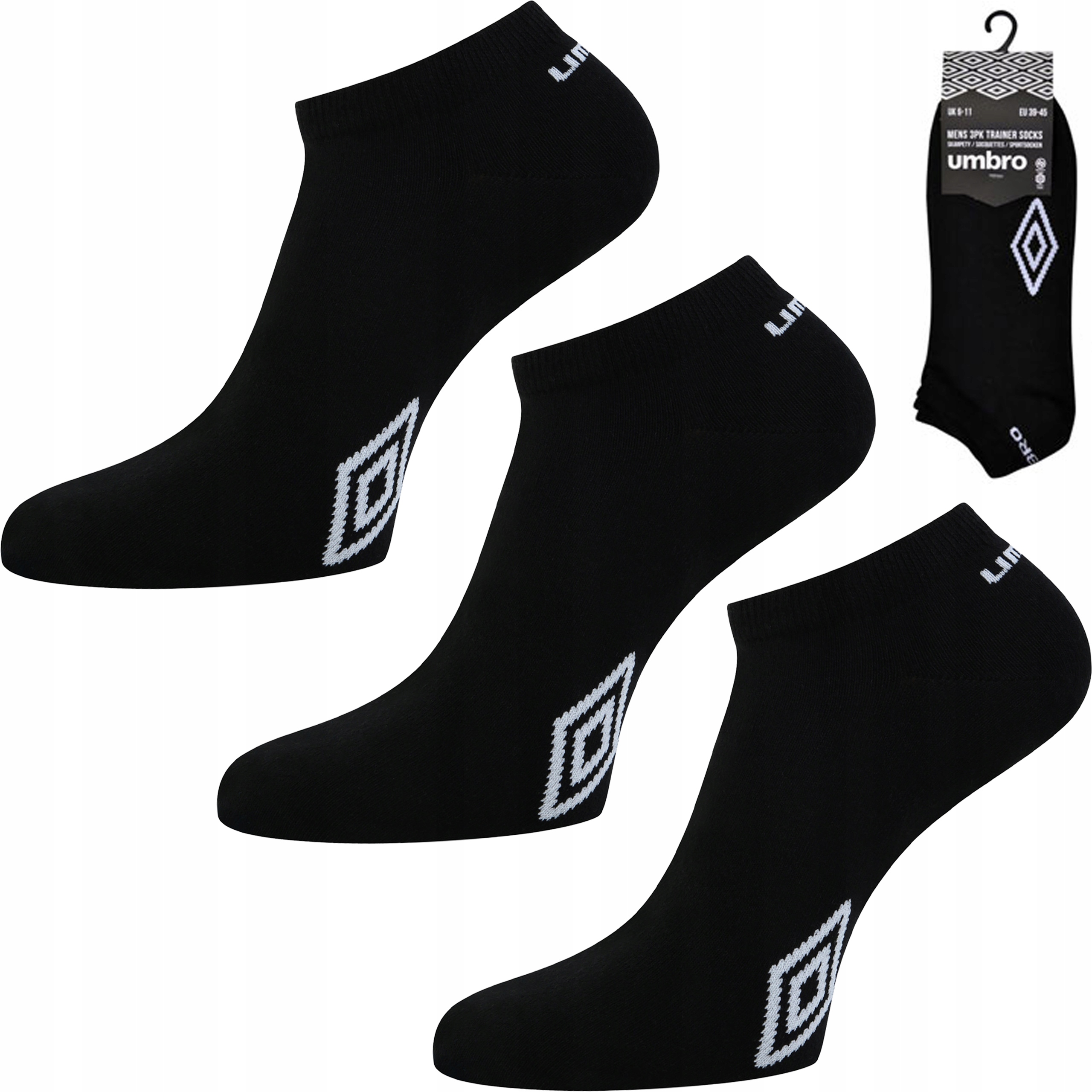 Umbro Sneaker ponožky Kotníkové Ponožky 3-PAK 43-46