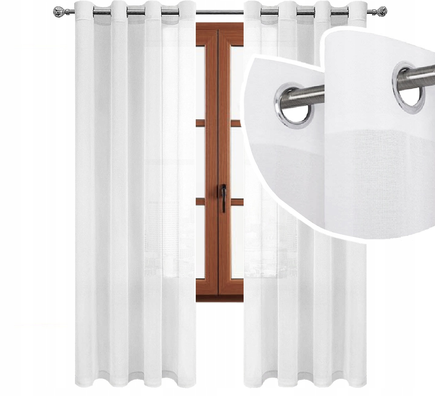 

Firana Gotowa 145x250 Firany Przelotki Woal
