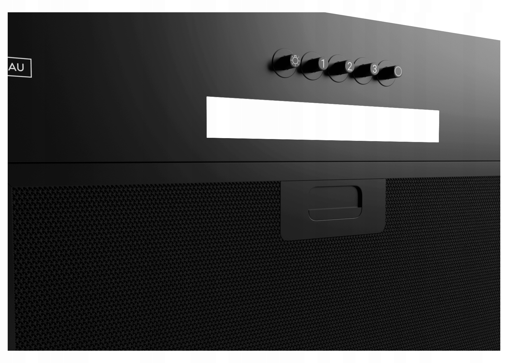 OKAP DO ZABUDOWY 45 KERNAU KBH0145B SZKŁO 305m³/h Kolor dominujący czarny